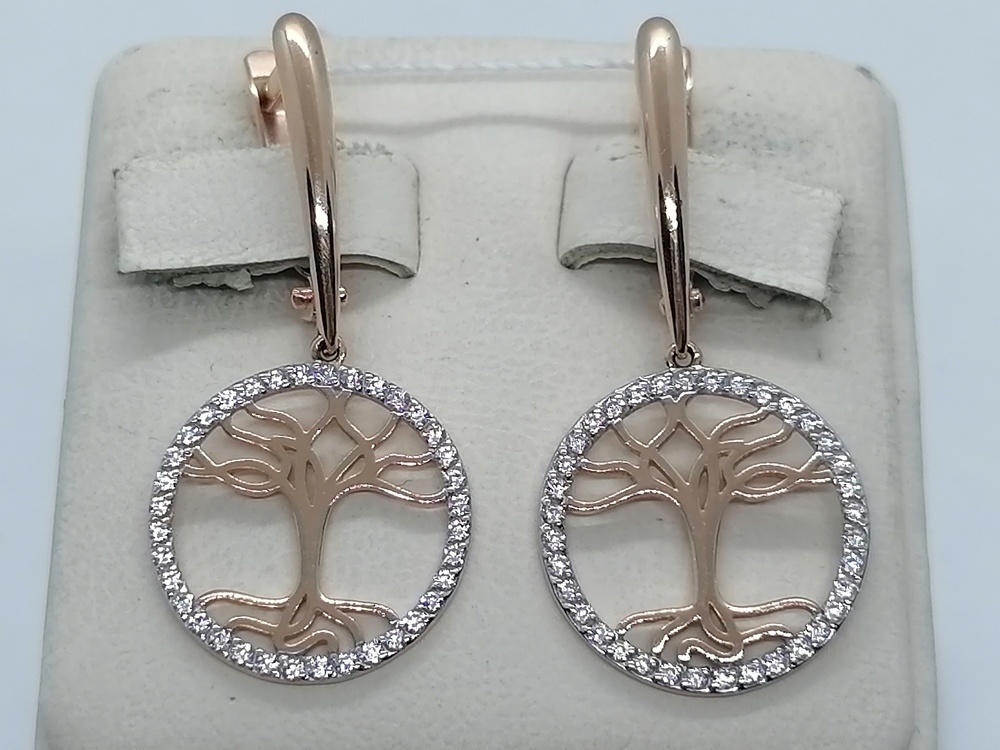 СЕРЬГИ С КАМНЯМИ (Au 585)