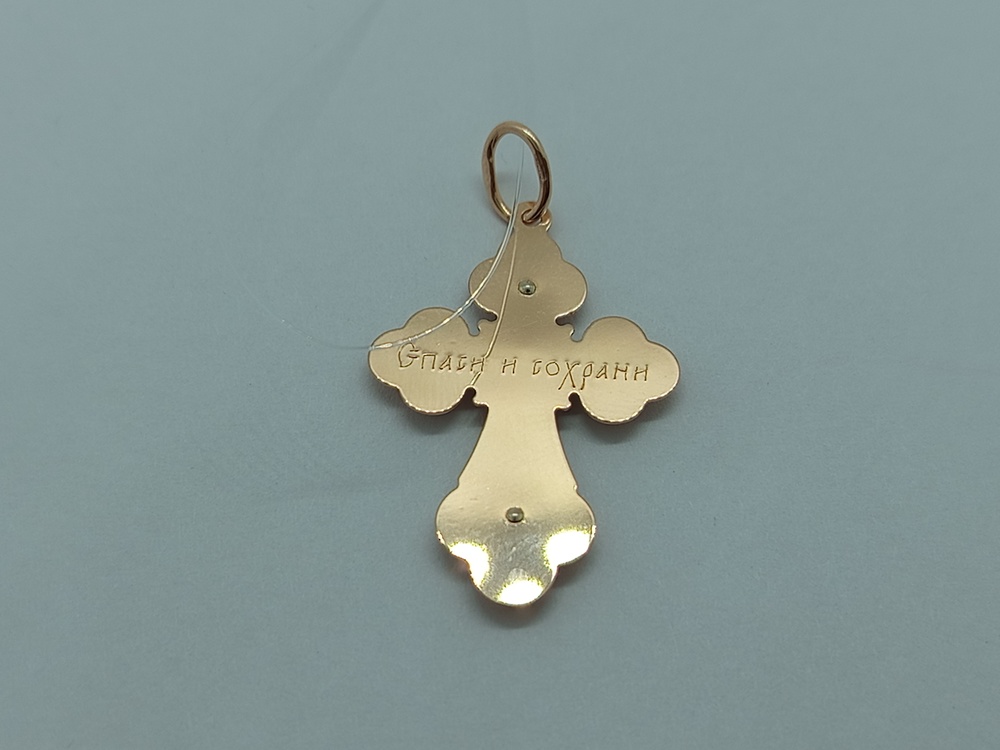 ПОДВЕСКА КРЕСТ без камня (Au 585)