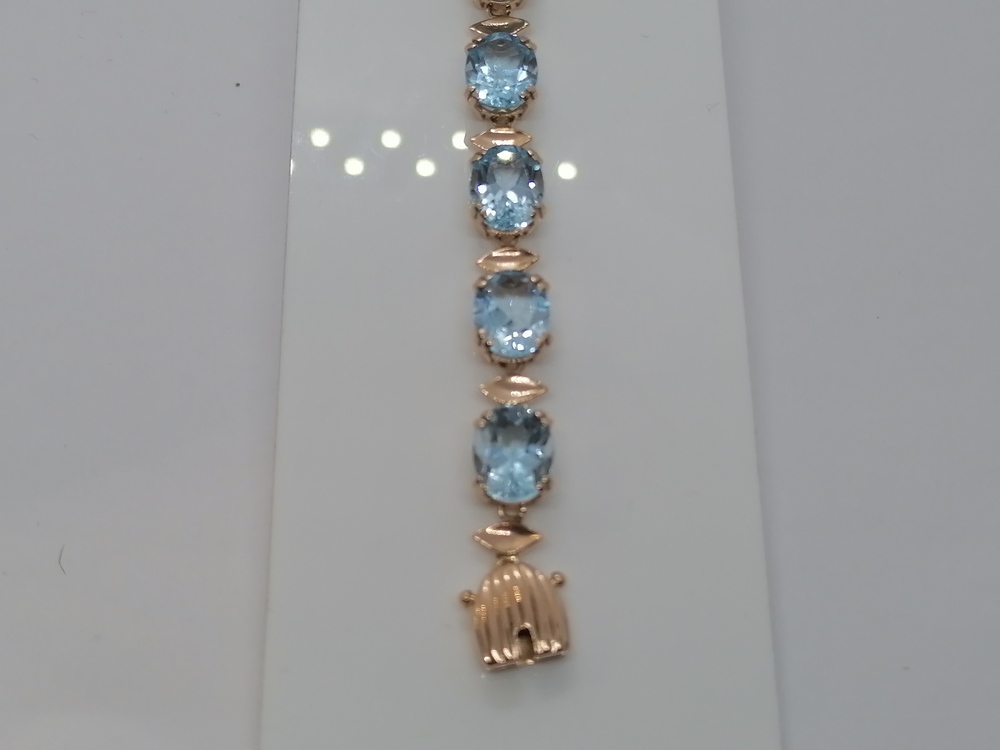 Б585 БРАСЛЕТ С КАМНЯМИ (Au 585)