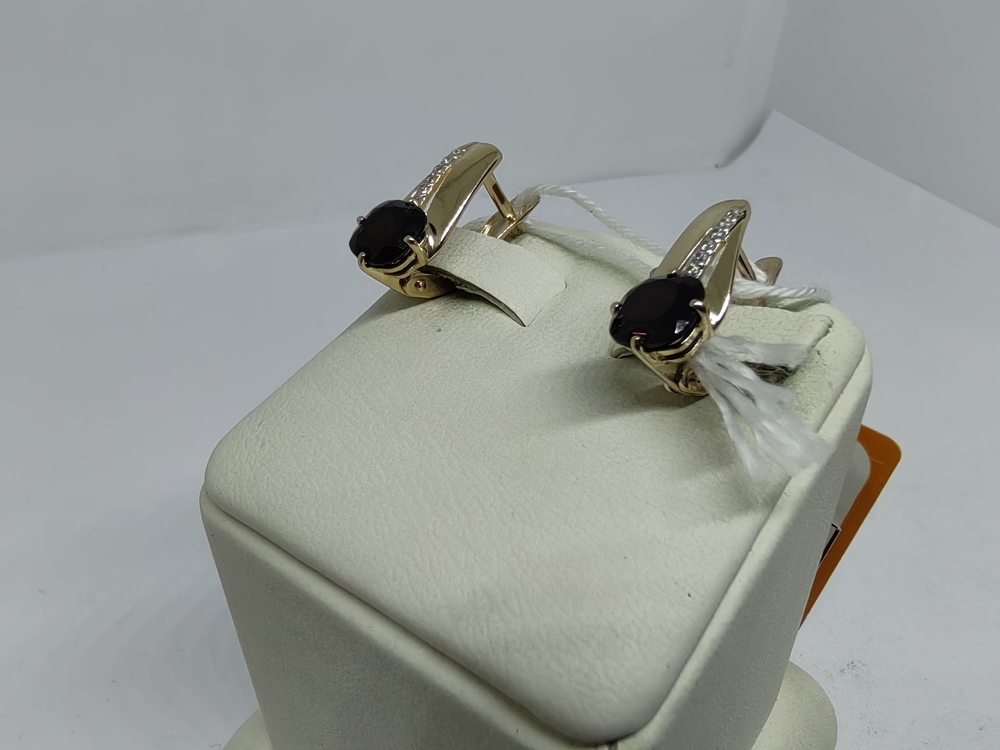 СКМИ585 СЕРЬГИ С КАМНЯМИ (Au 585)