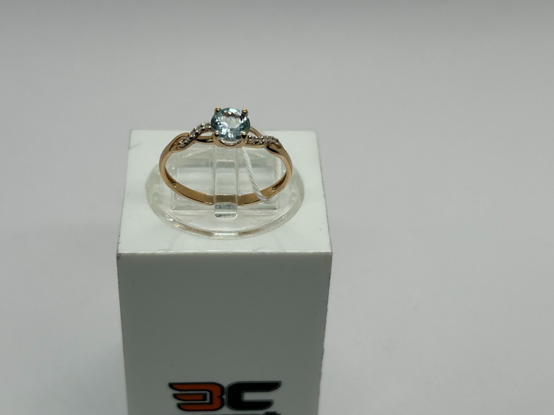 КОЛЬЦО С КАМНЯМИ (Au 585)