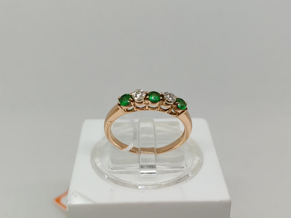 КОЛКМИ585 КОЛЬЦО С КАМНЯМИ (Au 585)