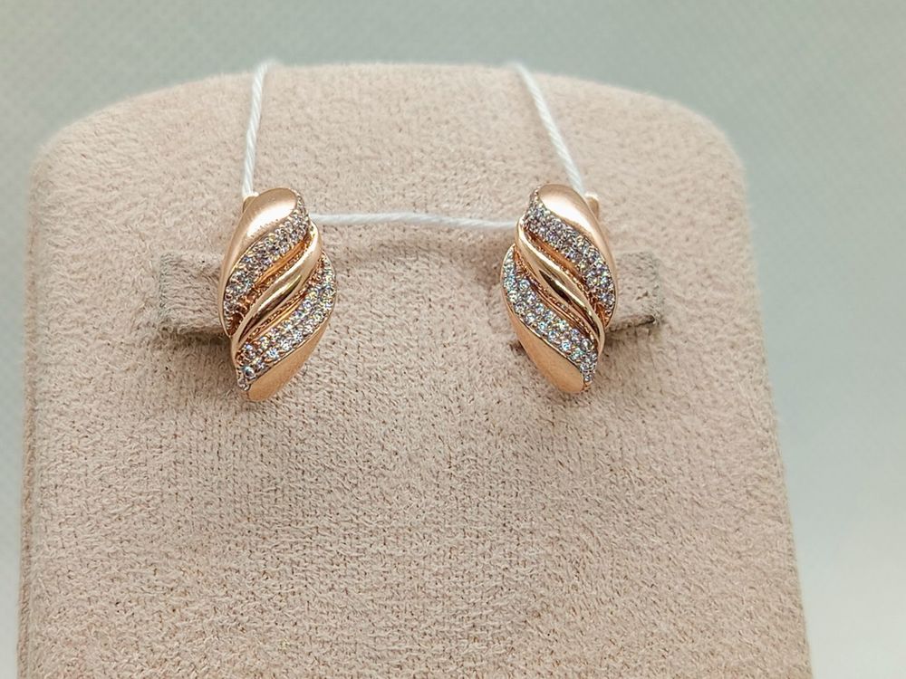 СЕРЬГИ С КАМНЯМИ (Au 585)