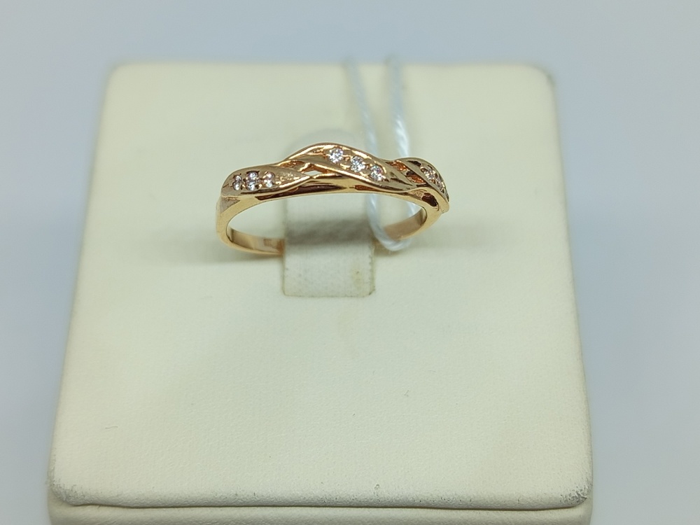 КОЛЬЦО С КАМНЯМИ (Au 585)