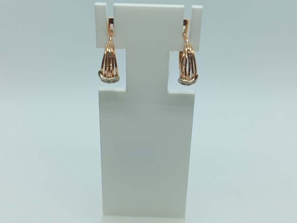 СКМИ585 СЕРЬГИ С КАМНЯМИ (Au 585)