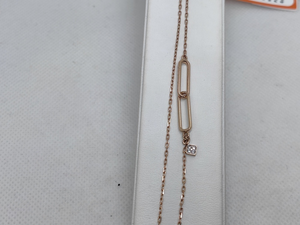 Б585 БРАСЛЕТ С КАМНЯМИ (Au 585)