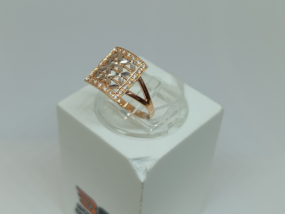 КОЛКМИ585 КОЛЬЦО С КАМНЯМИ (Au 585)