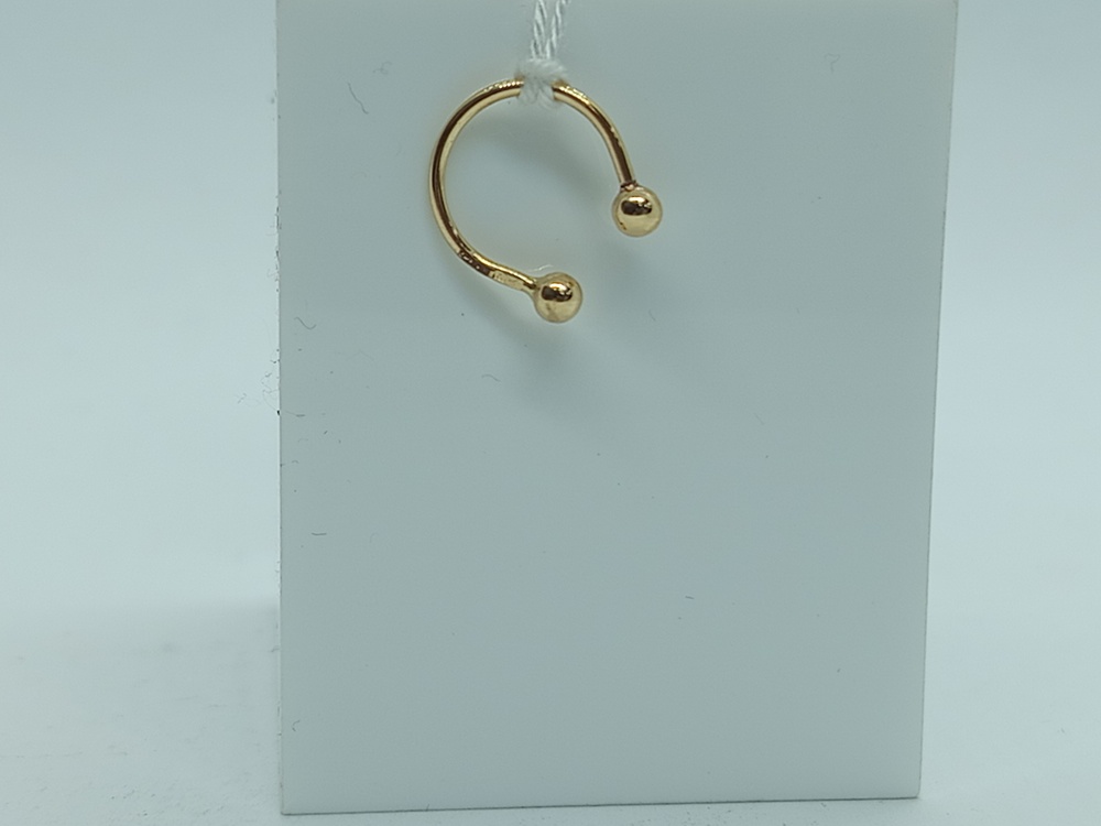 ПИРСИНГ В БРОВЬ БЕЗ КАМНЯ (Au 585)