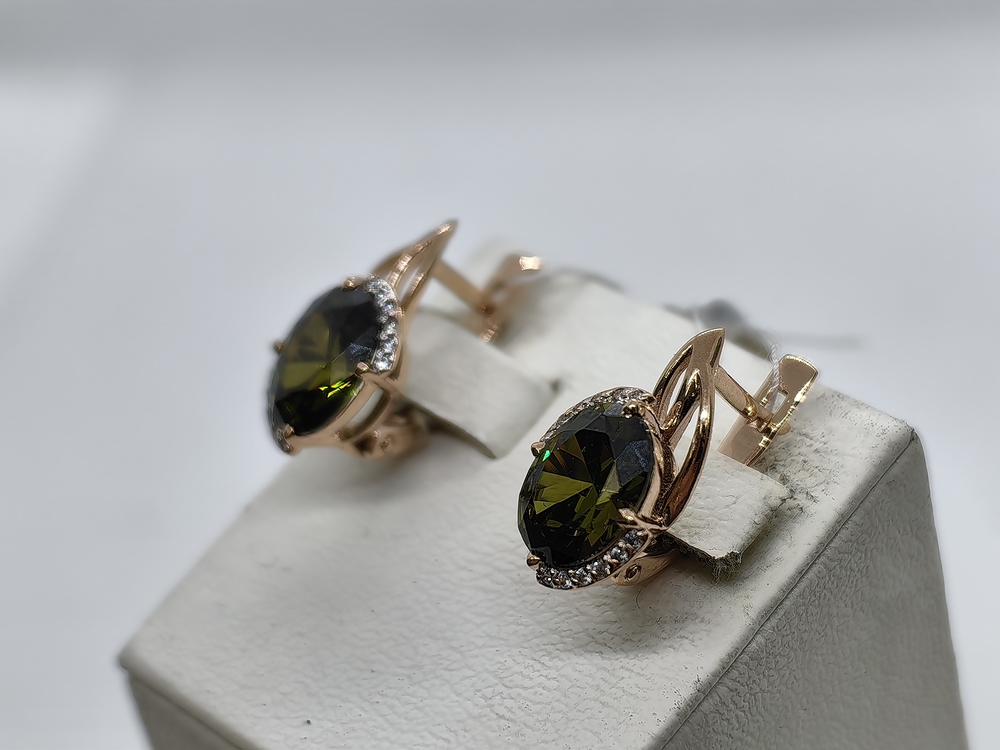 СЕРЬГИ С КАМНЯМИ (Au 585)