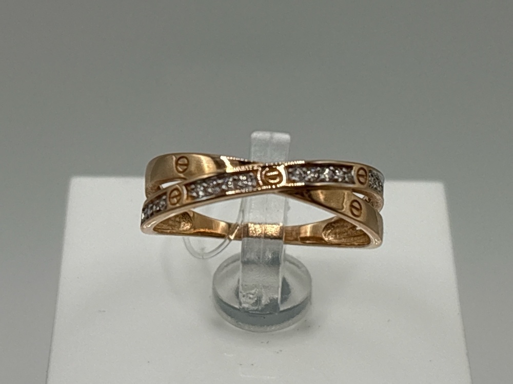 КОЛЬЦО С КАМНЯМИ (Au 585)