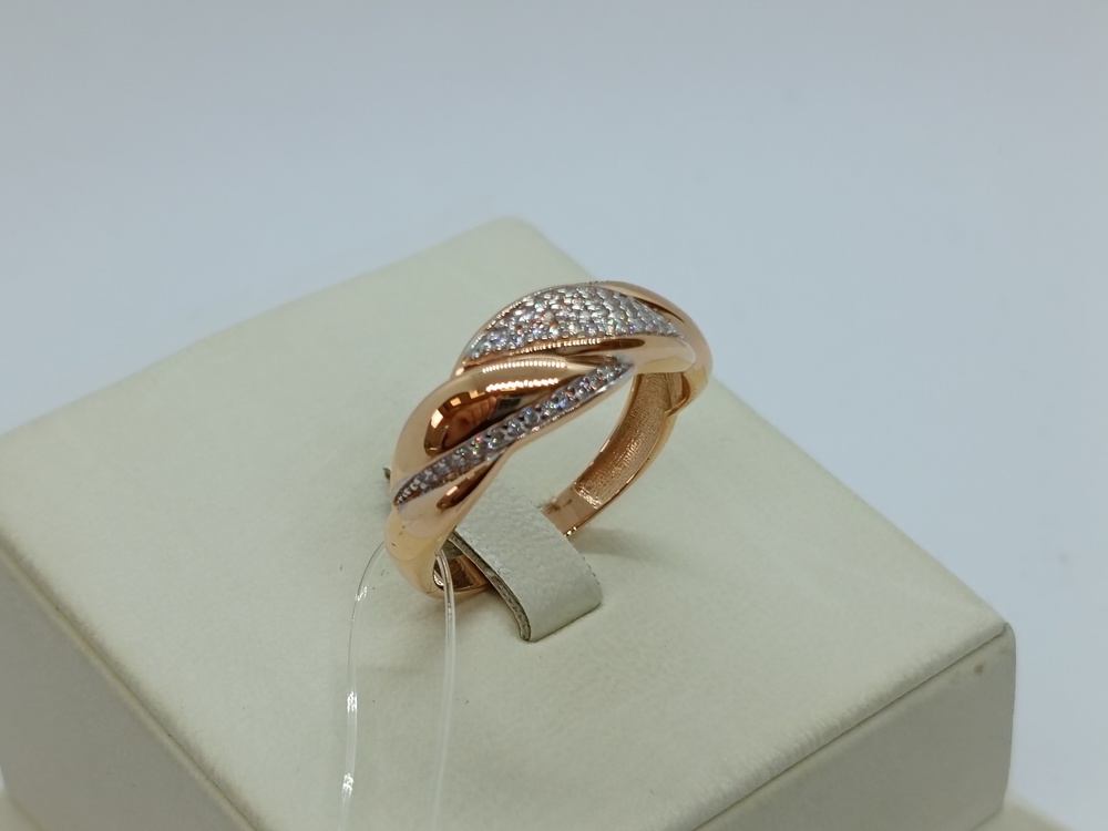 КОЛЬЦО С КАМНЯМИ (Au 585)