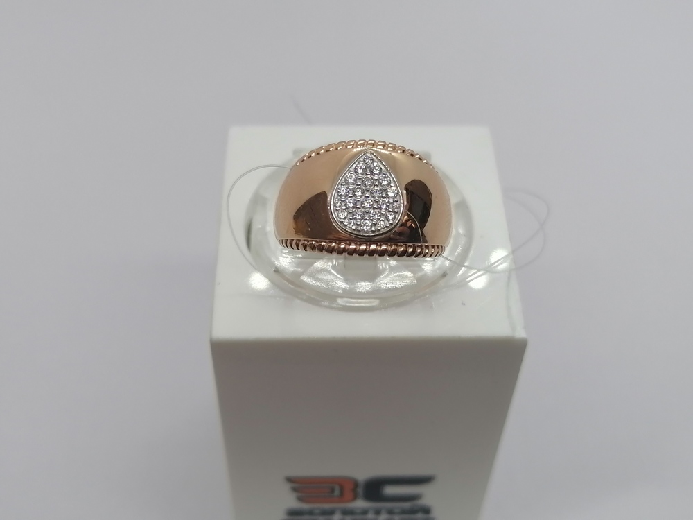 КОЛЬЦО С КАМНЯМИ (Au 585)