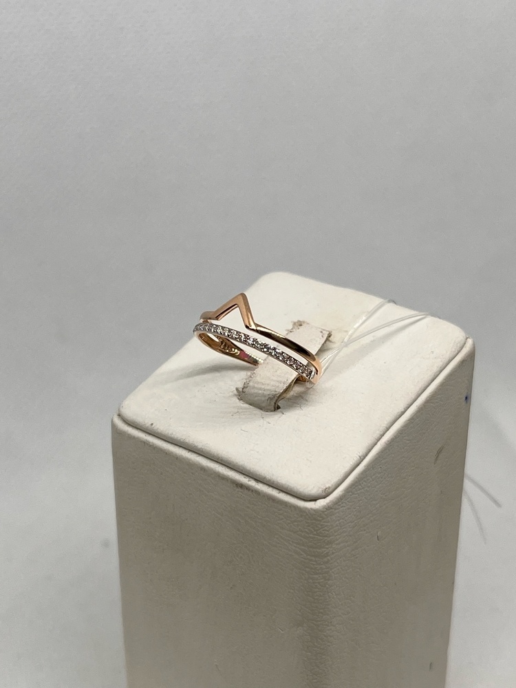 КОЛЬЦО С КАМНЯМИ (Au 585)