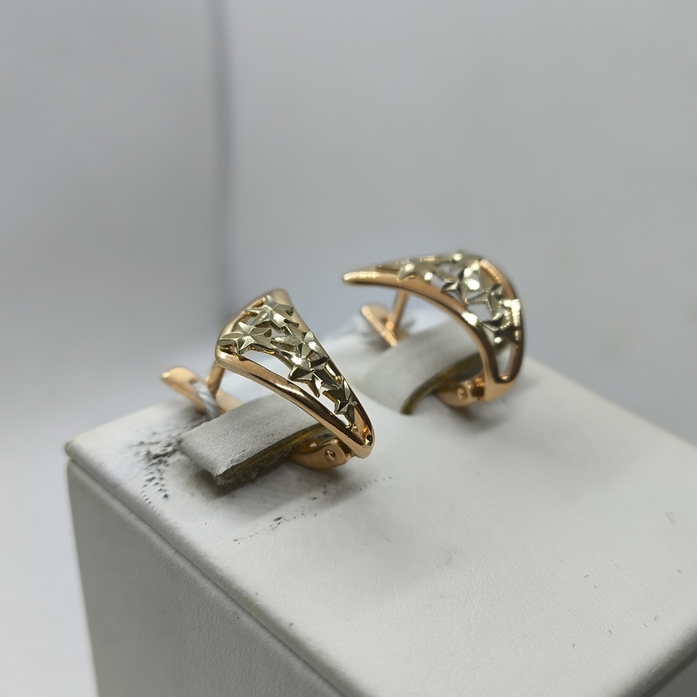 СЕРЬГИ БЕЗ КАМНЯ (Au 585)