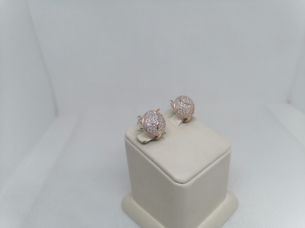 СКМИ585 СЕРЬГИ С КАМНЯМИ (Au 585)