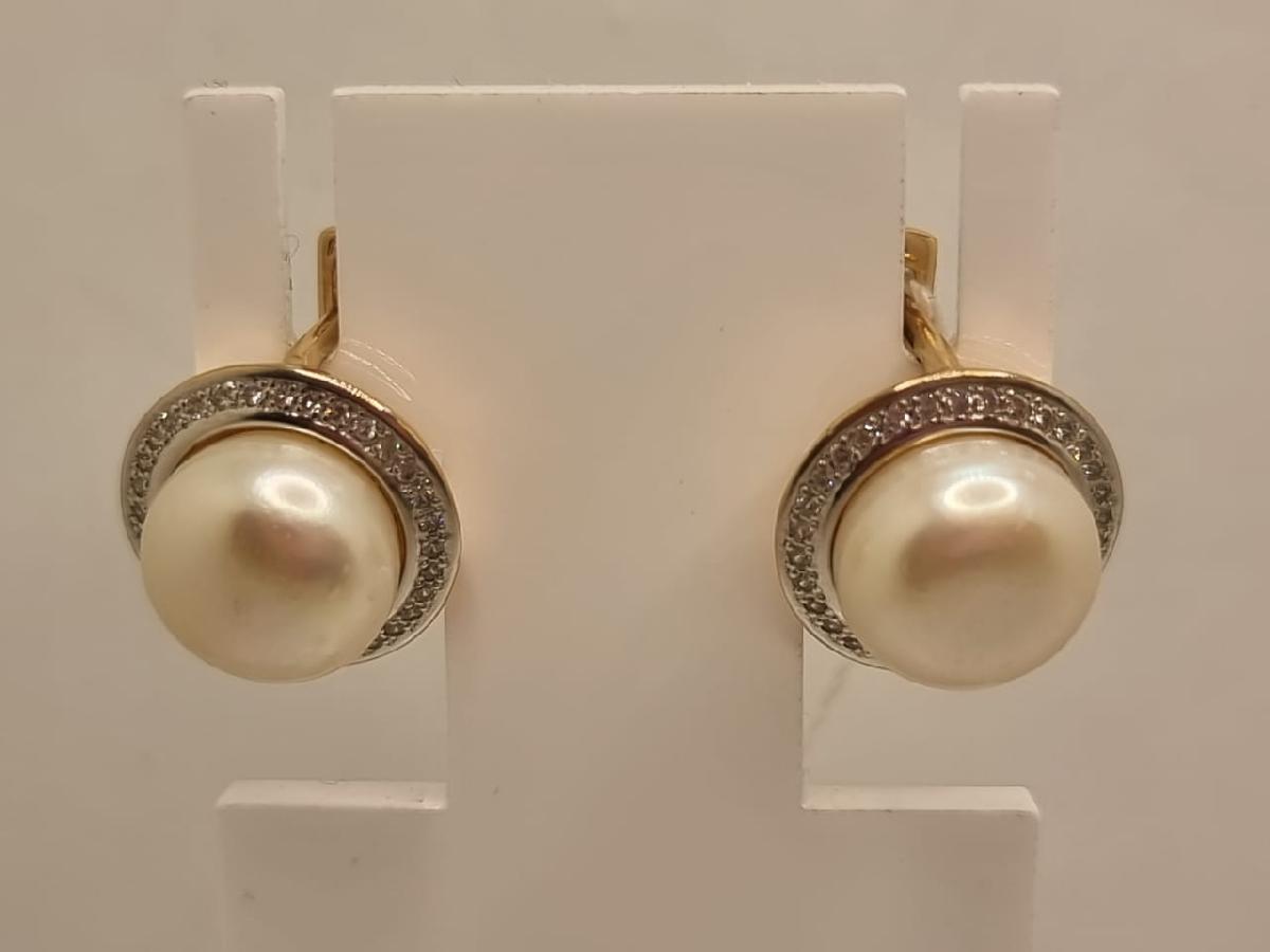 СЕРЬГИ С КАМНЯМИ (Au 585)