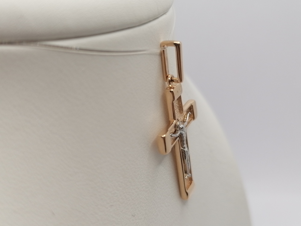 ПОДВЕСКА КРЕСТ без камня (Au 585)