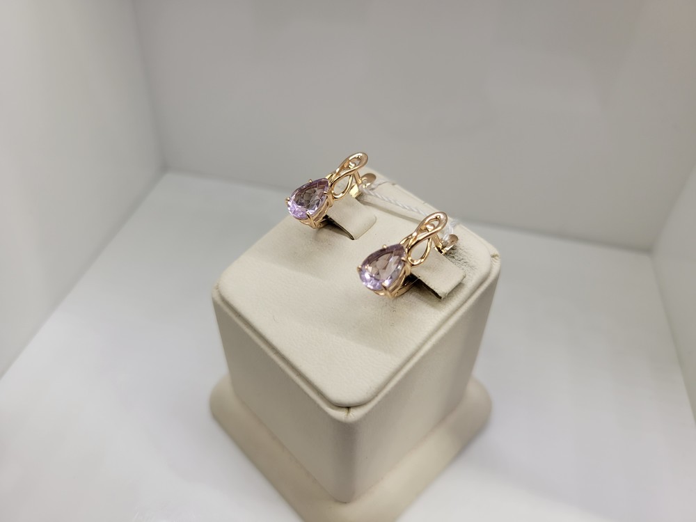 СЕРЬГИ С КАМНЕМ (Au 585)