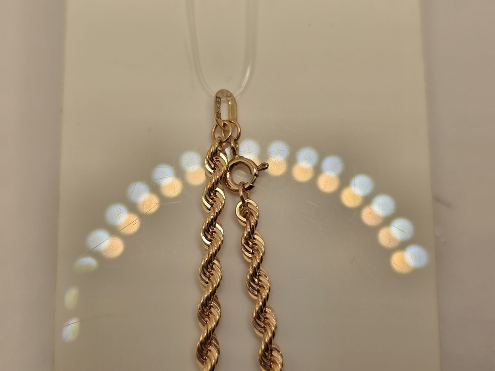 БРАСЛЕТ ПУСТОТЕЛЫЙ Веревка (Au 585)