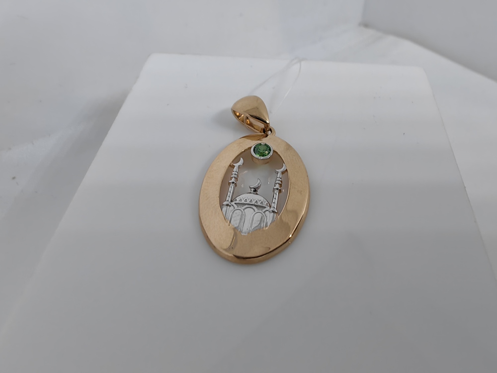 ПОДВЕСКА МЕЧЕТЬ с камнем (Au 585)