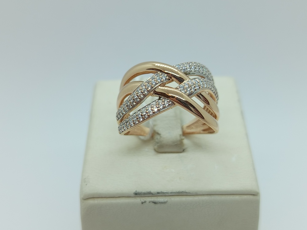 КОЛКМИ585 КОЛЬЦО С КАМНЯМИ (Au 585)