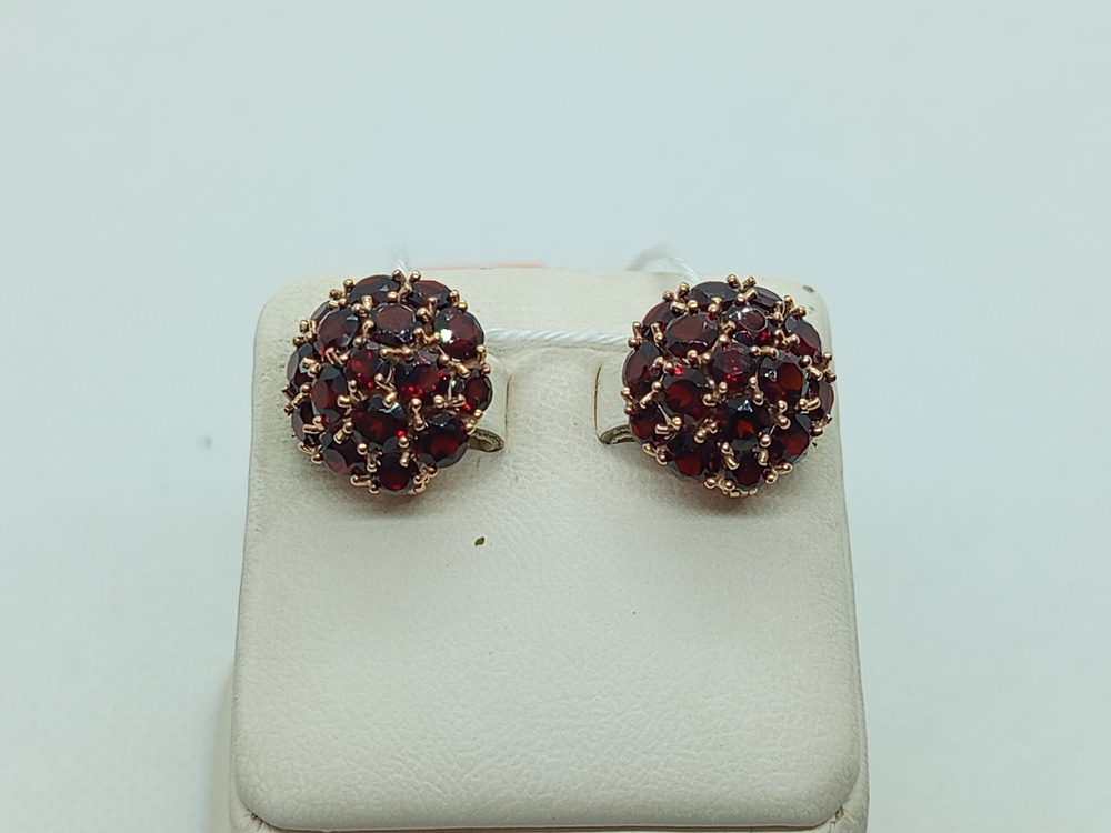 СКМИ585 СЕРЬГИ С КАМНЯМИ (Au 585)