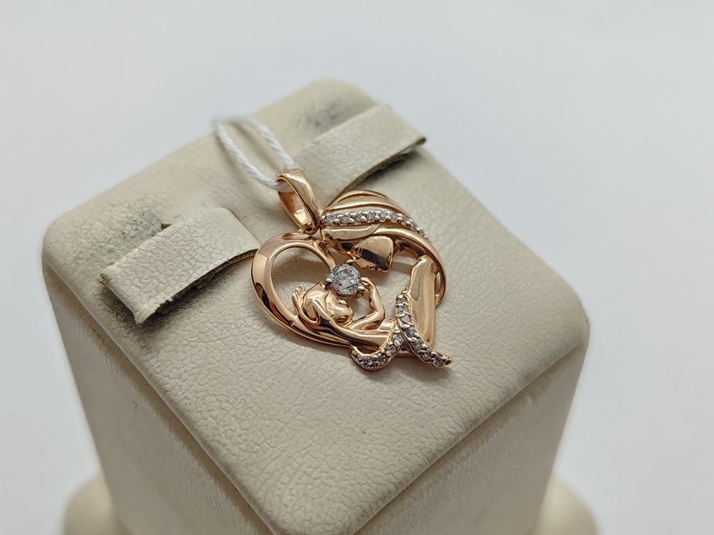 ПОДКМИ585 ПОДВЕСКА С КАМНЯМИ (Au 585)