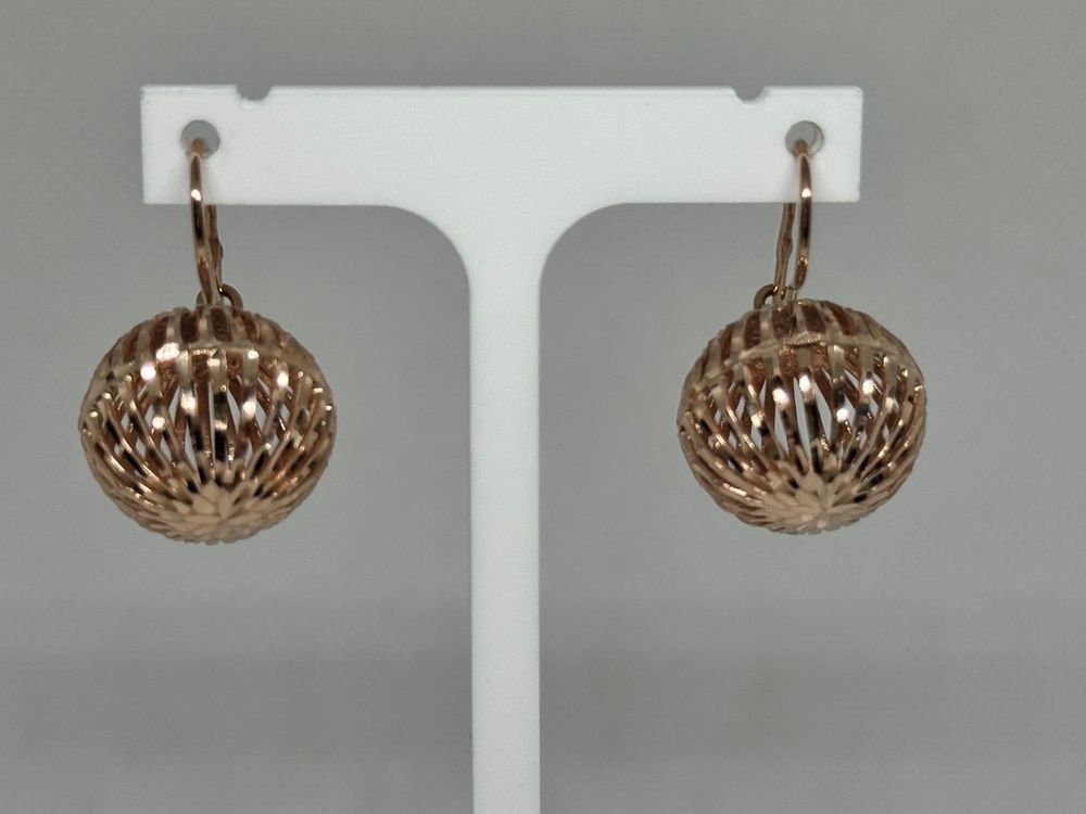 СЕРЬГИ БЕЗ КАМНЯ (Au 585)