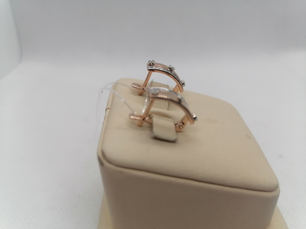 с1459 СЕРЬГИ БЕЗ КАМНЯ (Au 585)