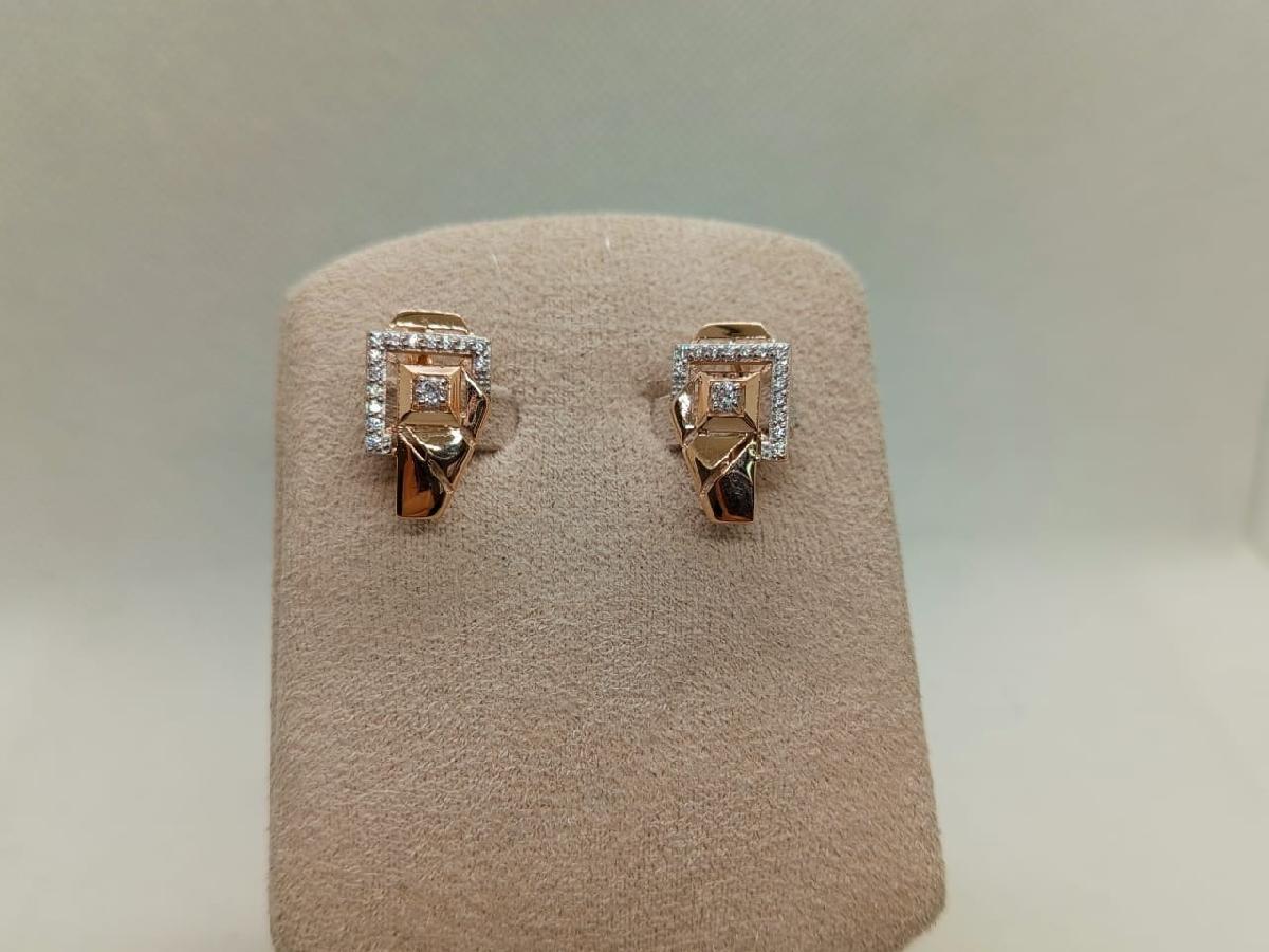 СЕРЬГИ С КАМНЯМИ (Au 585)