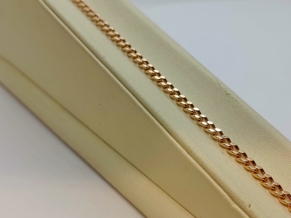 7100002П-20 БРАСЛЕТ ПУСТОТЕЛЫЙ Панцирное (Au 585)