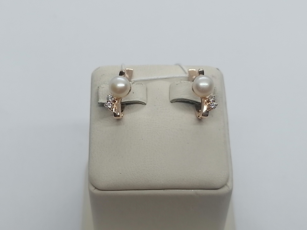 СКМИ585 СЕРЬГИ С КАМНЯМИ (Au 585)