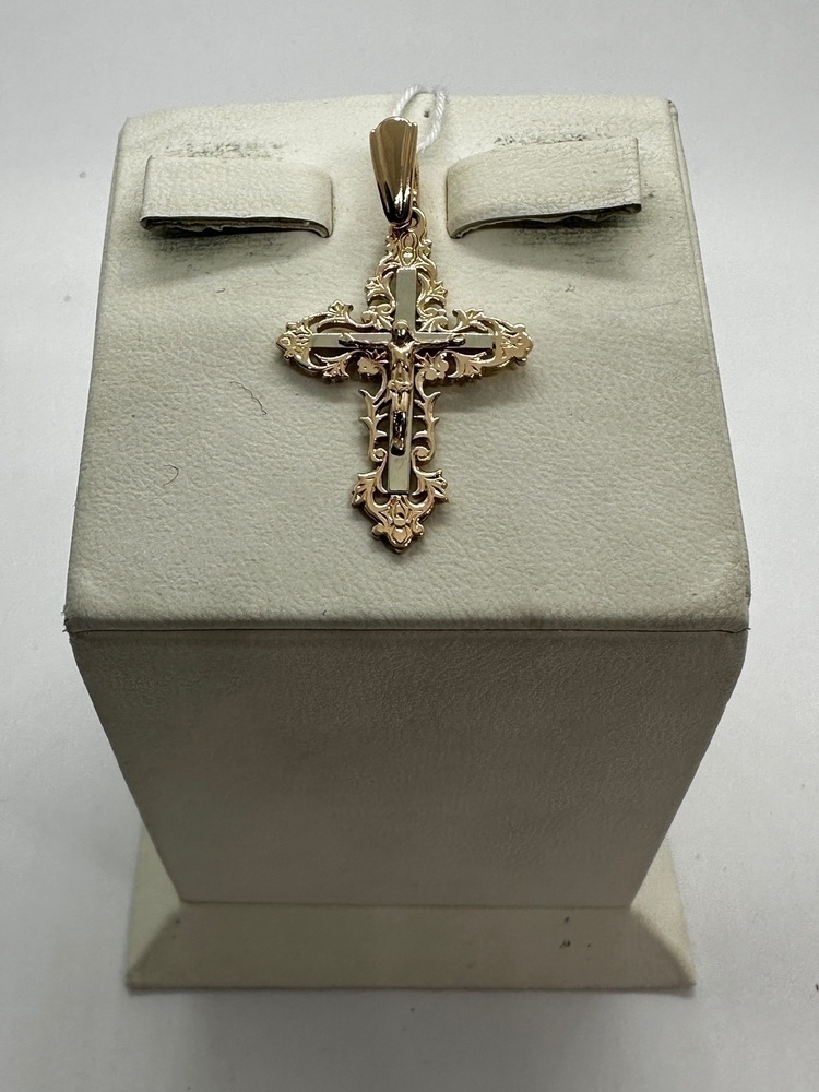 ПОДКБК585 ПОДВЕСКА КРЕСТ БЕЗ КАМНЯ (Au 585)