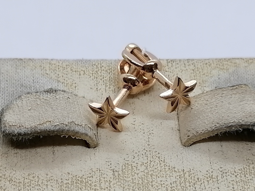 СПУС585 СЕРЬГИ ПУСЕТЫ (Au 585)