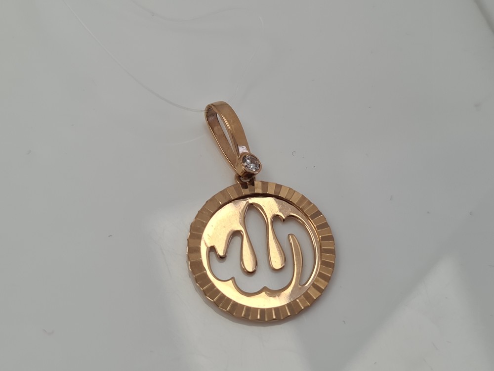 ПОДВЕСКА КОРАН с камнем (Au 585)