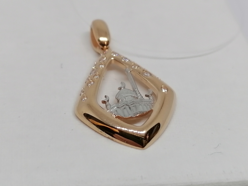 ПОДВЕСКА МЕЧЕТЬ с камнями (Au 585)