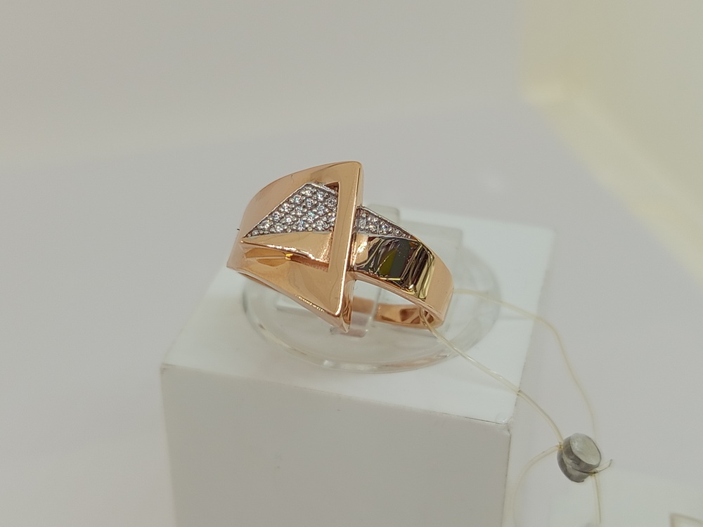 КОЛЬЦО С КАМНЯМИ (Au 585)