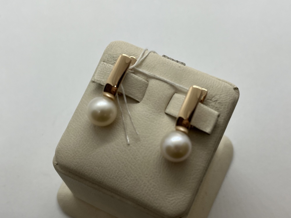 СЕРЬГИ С КАМНЕМ (Au 585)