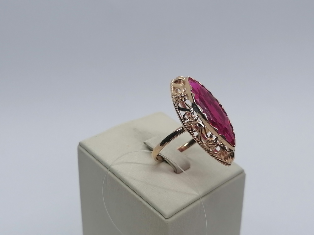 КОЛЬЦО С КАМНЕМ (Au 585)