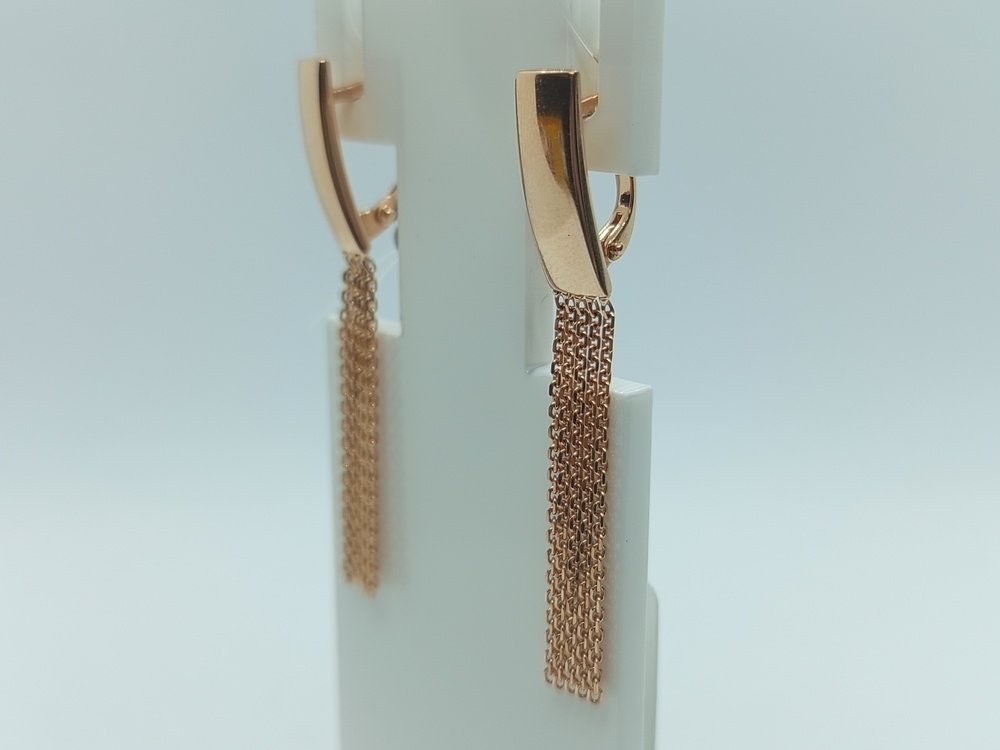 СЕРЬГИ БЕЗ КАМНЯ (Au 585)