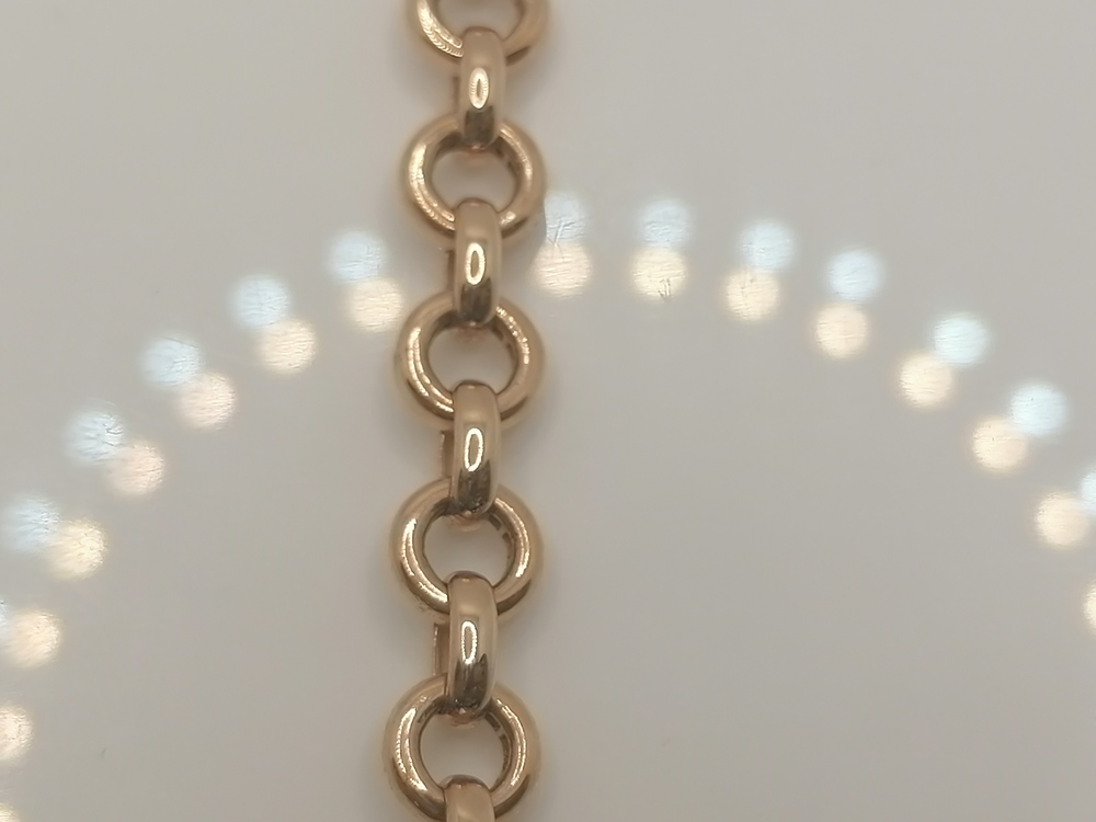 БРАСЛЕТ ПУСТОТЕЛЫЙ Якорное (Au 585)