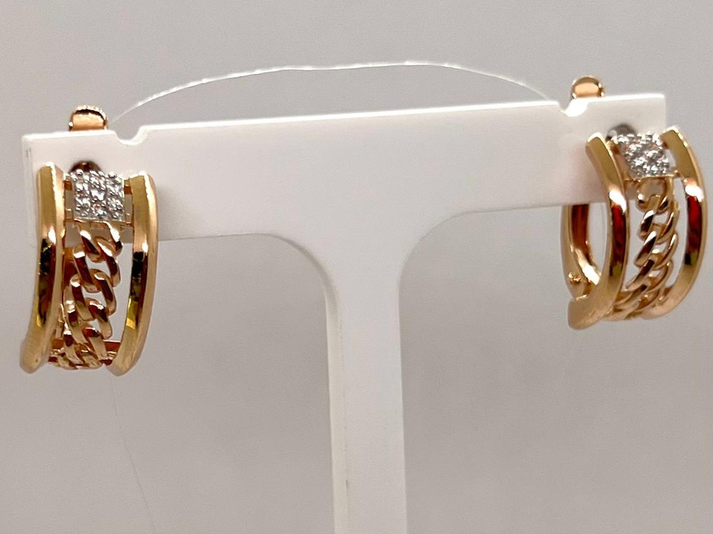 СЕРЬГИ С КАМНЯМИ (Au 585)