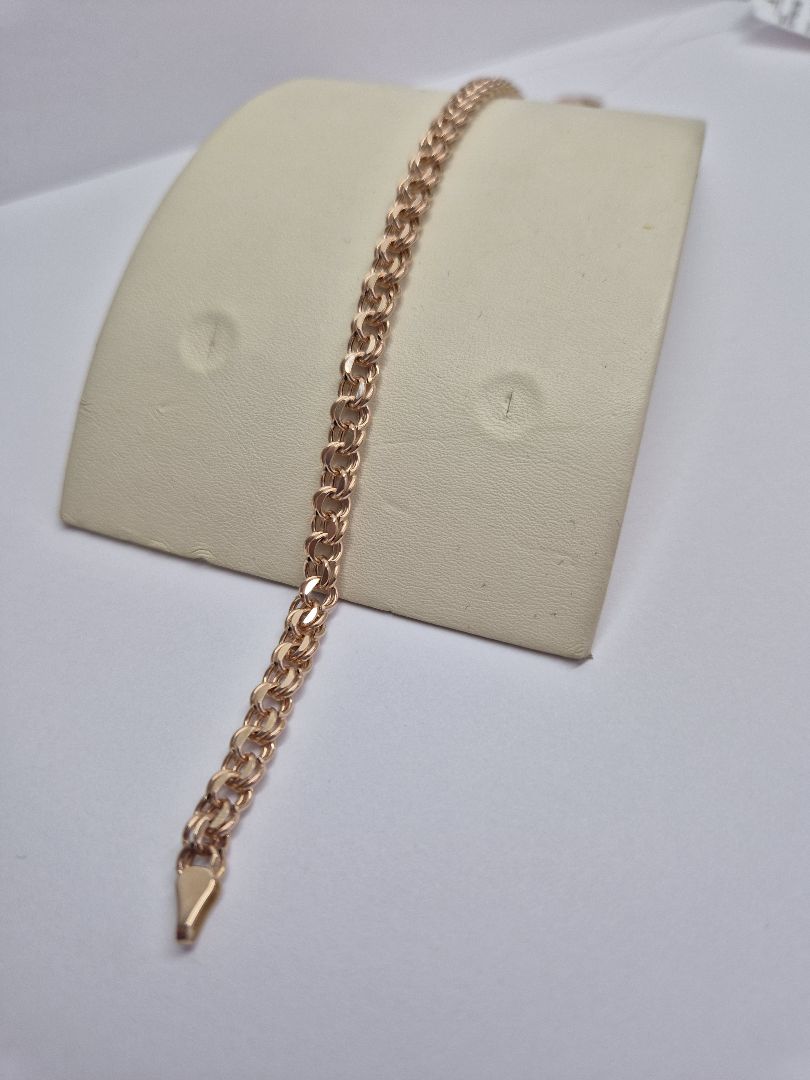 БРАСЛЕТ ПУСТОТЕЛЫЙ Бисмарк (Au 585)