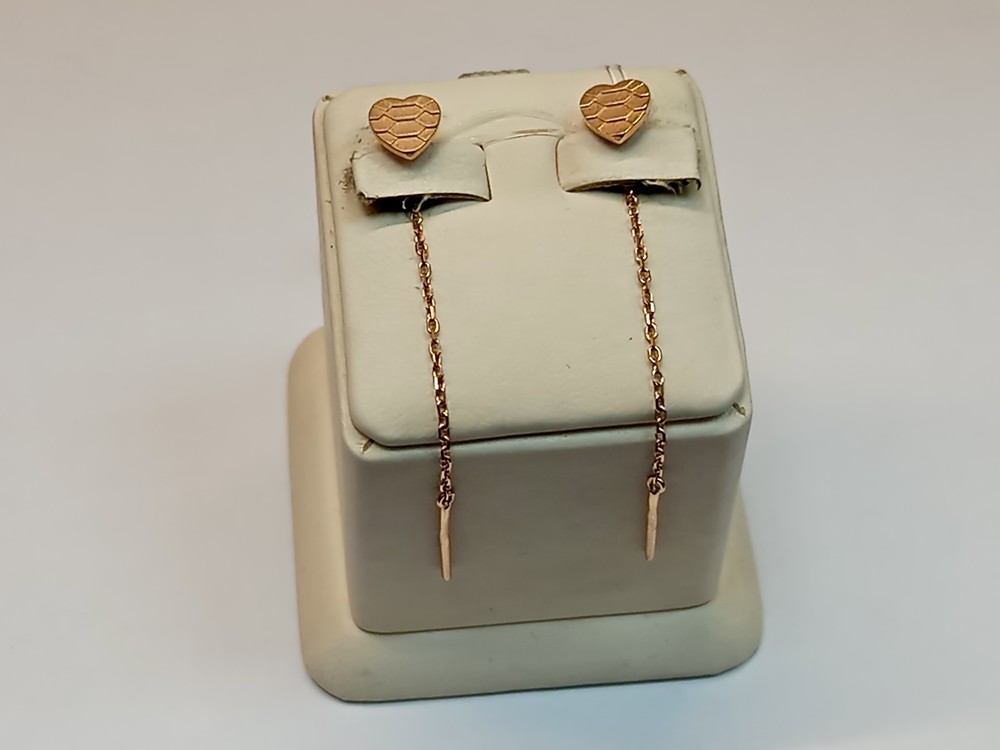 СЕРЬГИ ПРОДЕВКИ без камня (Au 585)