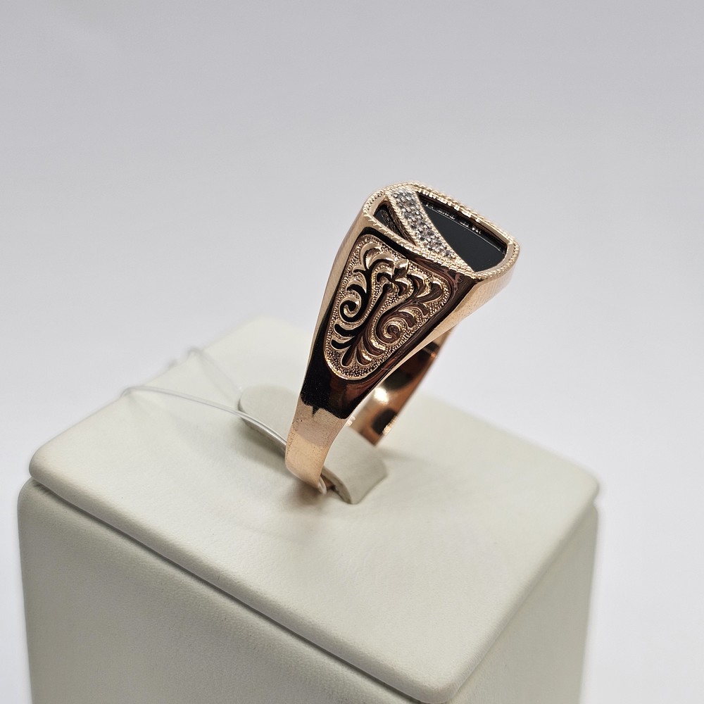 ПЕЧАТКА С КАМНЯМИ (Au 585)