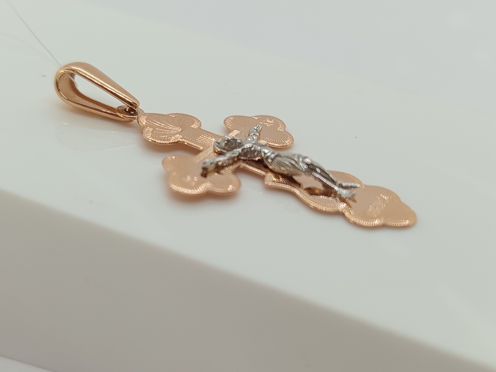 ПОДВЕСКА КРЕСТ без камня (Au 585)