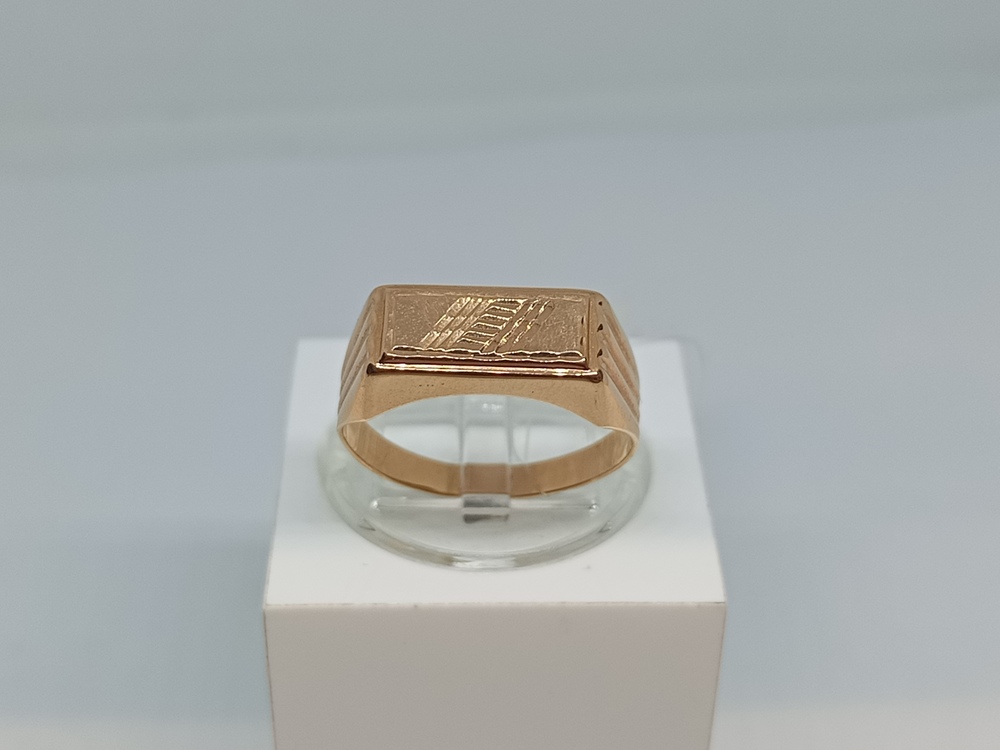 040091 КОЛЬЦО ПЕЧАТКА без камня (Au 585)