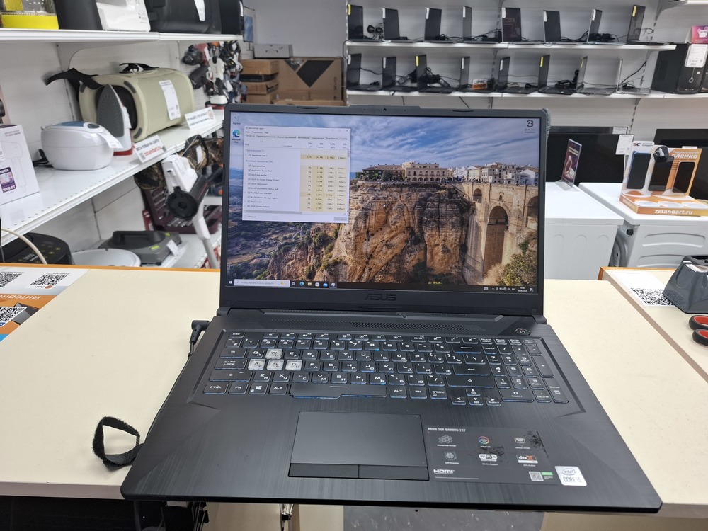 Ноутбук ASUS; Core i5-10300H, GeForce GTX 1650 TI, 16 Гб, 512 GB, Нет