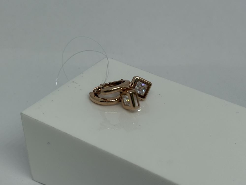 СЕРЬГИ С КАМНЕМ (Au 585)