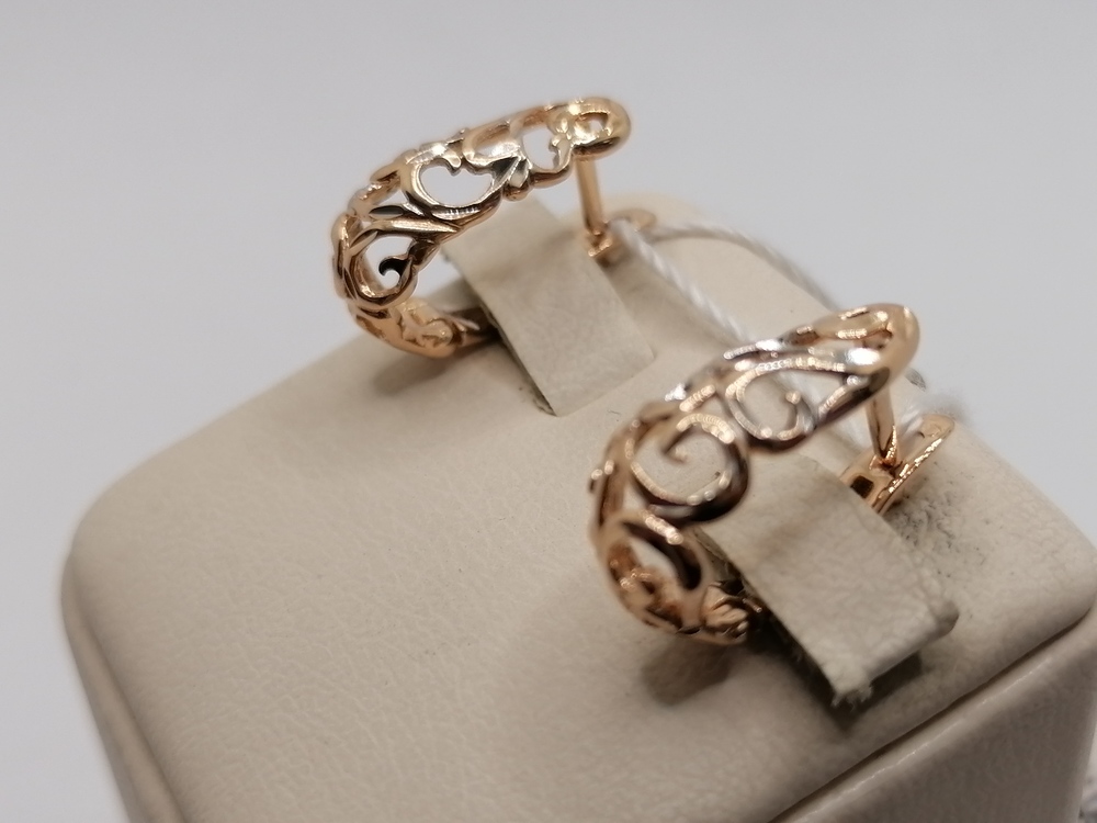 СЕРЬГИ БЕЗ КАМНЯ (Au 585)